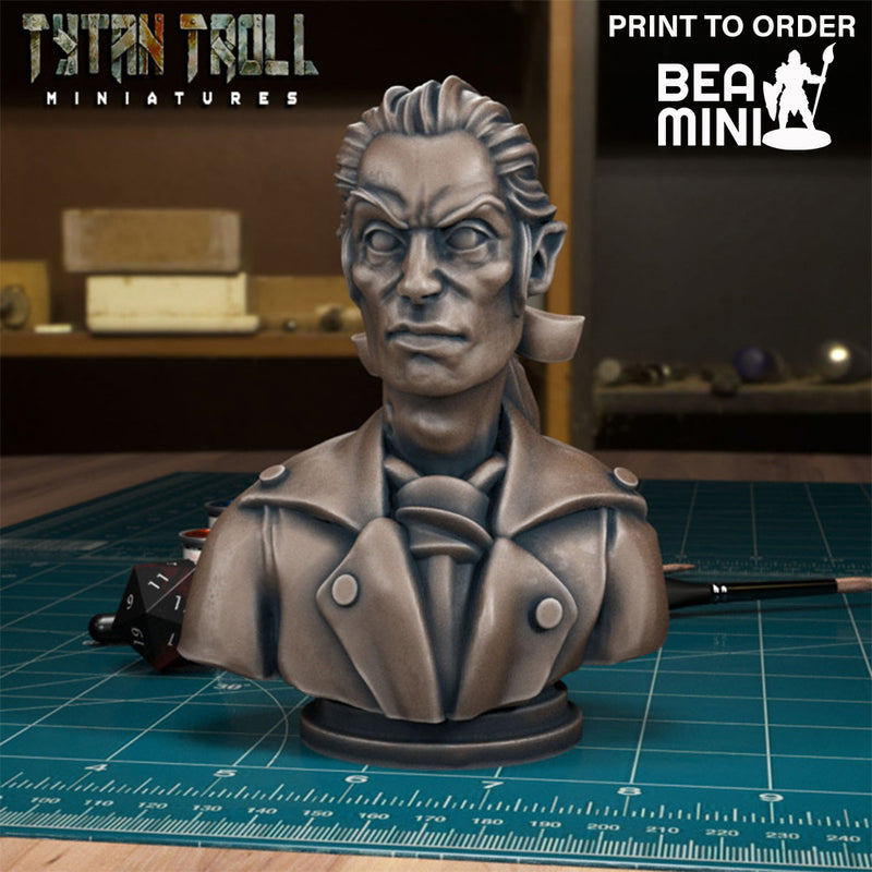 Curse of Strahd - Escher Bust | BeaMini Print to Order Miniatures