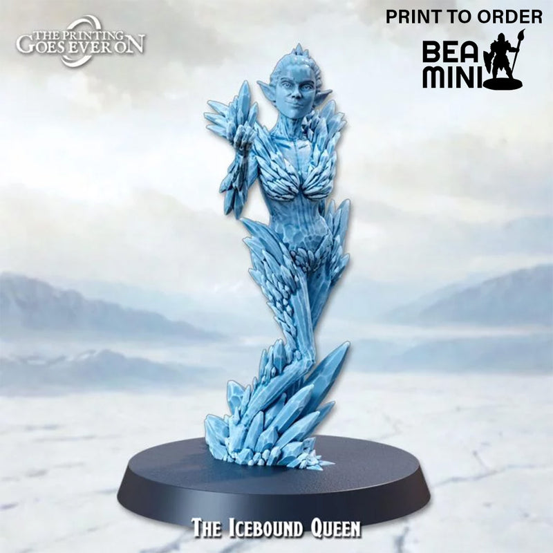 The Icebound Queen | BeaMini Print to Order Miniatures