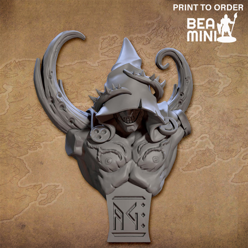 Heroic Bust: Fosco – Herald of Melmora | BeaMini Print to Order Miniatures