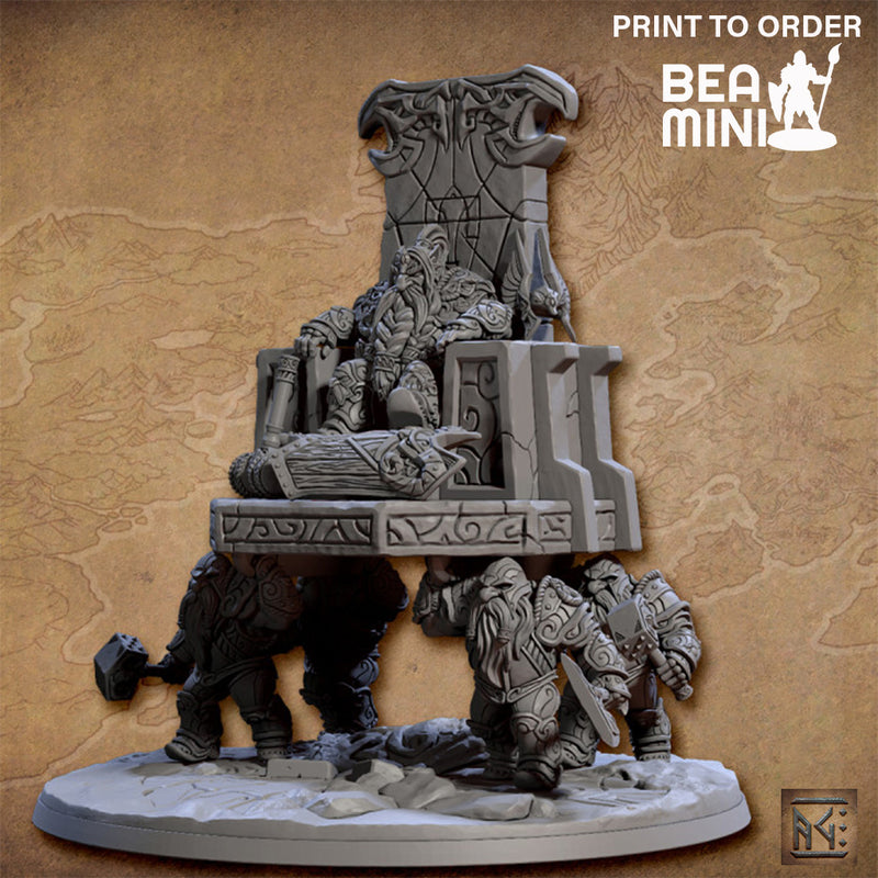 The Mountain Throne | BeaMini Print to Order Miniatures