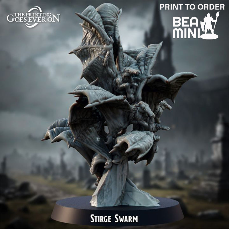 Stirge Swarm | BeaMini Print to Order Miniatures