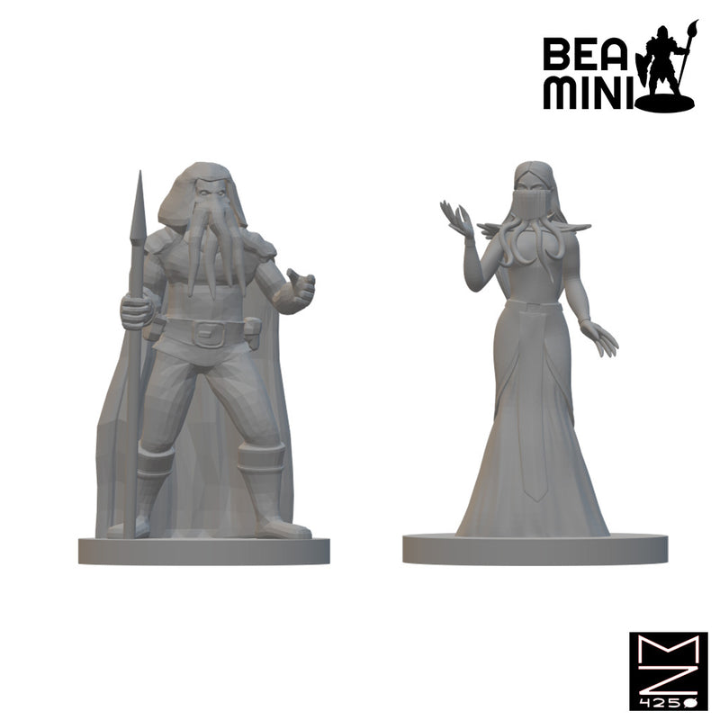 Aberration Spellcasters | BeaMini Unpainted RPG Miniatures