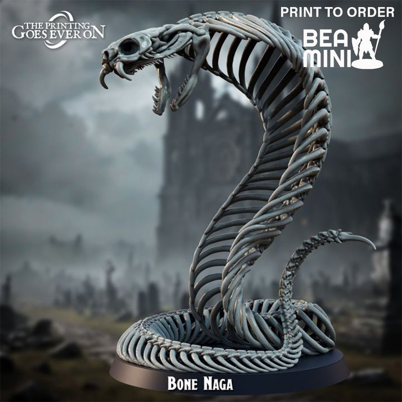 Bone Naga | BeaMini Print to Order Miniatures