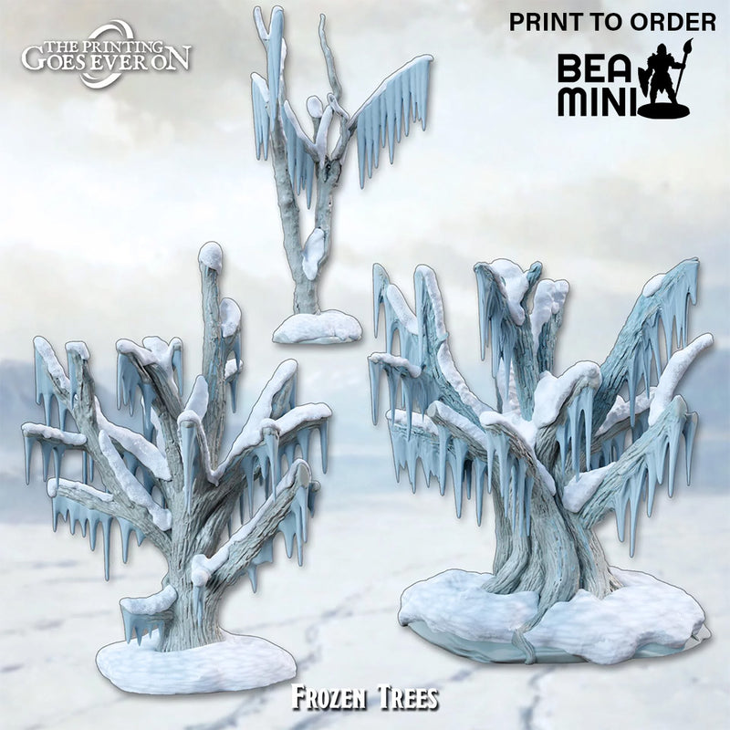 Frozen Trees | BeaMini Print to Order Miniatures