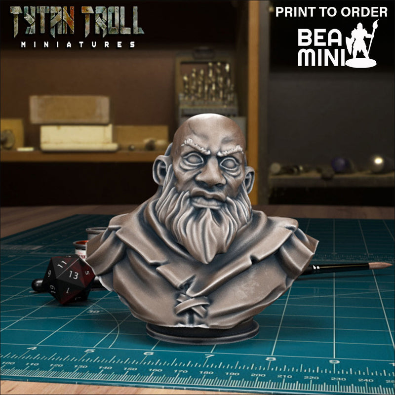 Curse of Strahd - Dmitri Krezkov Bust | BeaMini Print to Order Miniatures