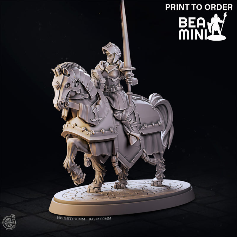 Knight Silvia Omann - Lady Justice | BeaMini Print to Order Miniatures