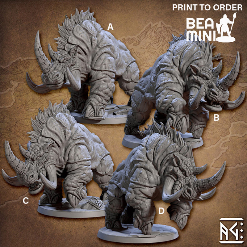 Wild Behemot | BeaMini Print to Order Miniatures