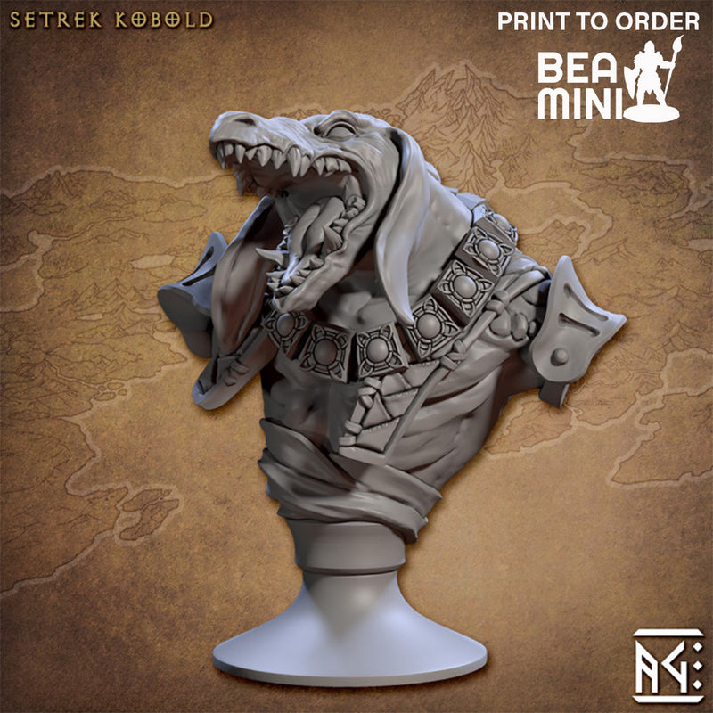 Heroic Bust: Setrek Kobold | BeaMini Print to Order Miniatures