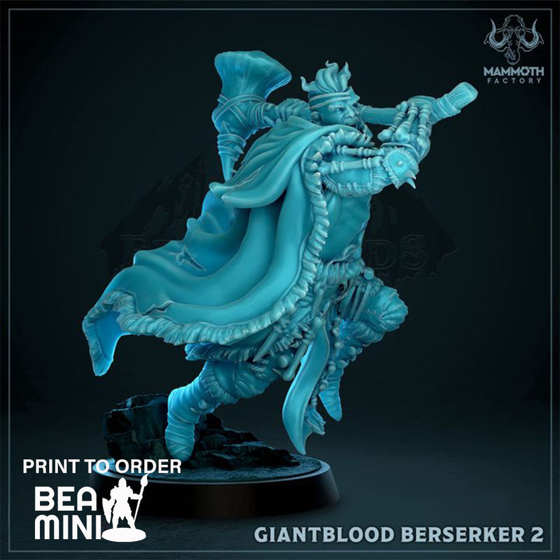 Giantblood Berserker 2 | BeaMini Print to Order Miniatures