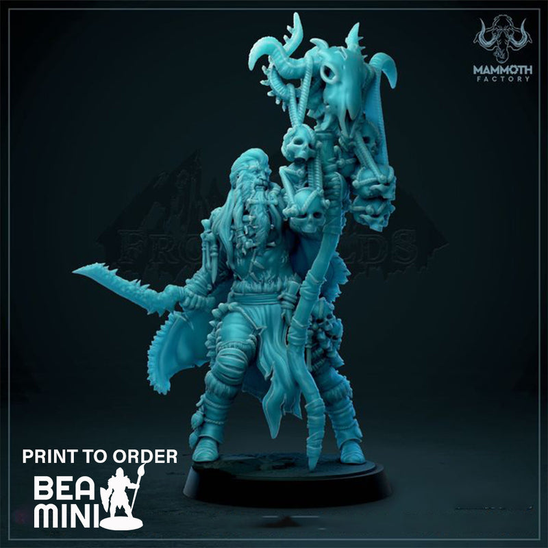 Giantblood Berserker Bannerman | BeaMini Print to Order Miniatures