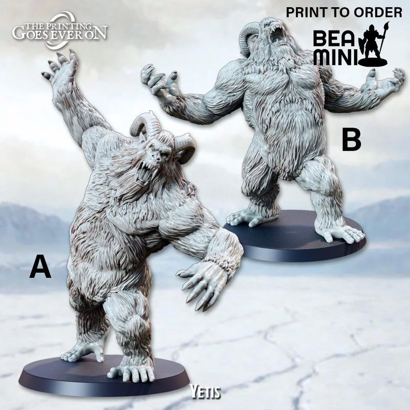 Yeti | BeaMini Print to Order Miniatures