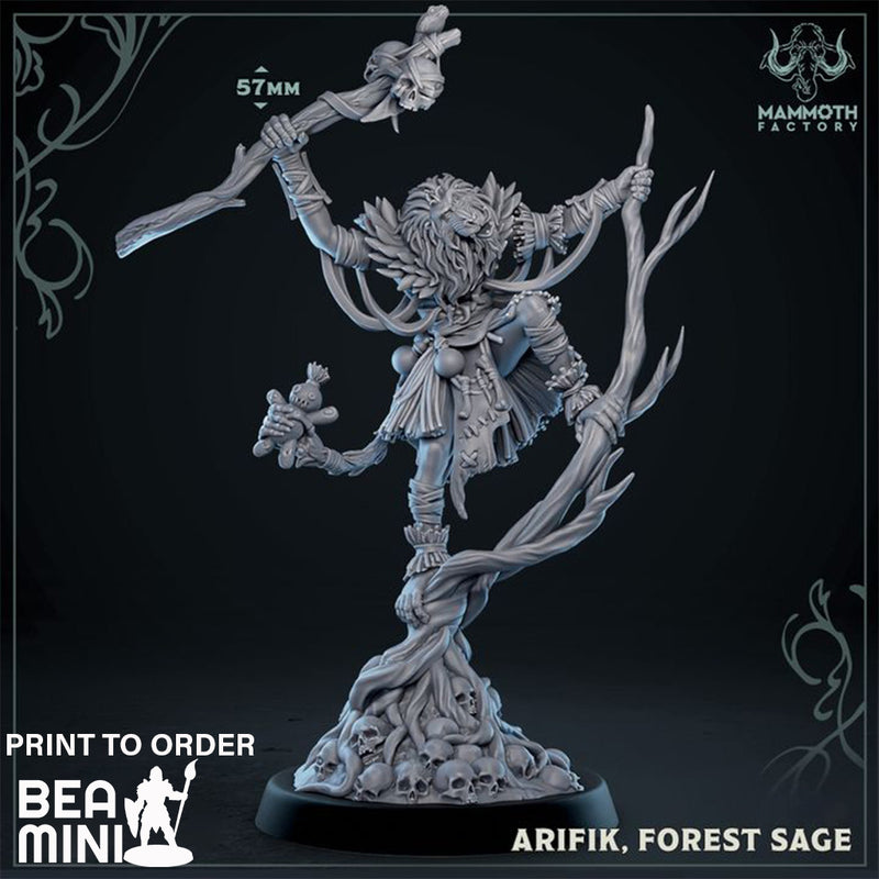 Arifik, Forest Sage | BeaMini Print to Order Miniatures