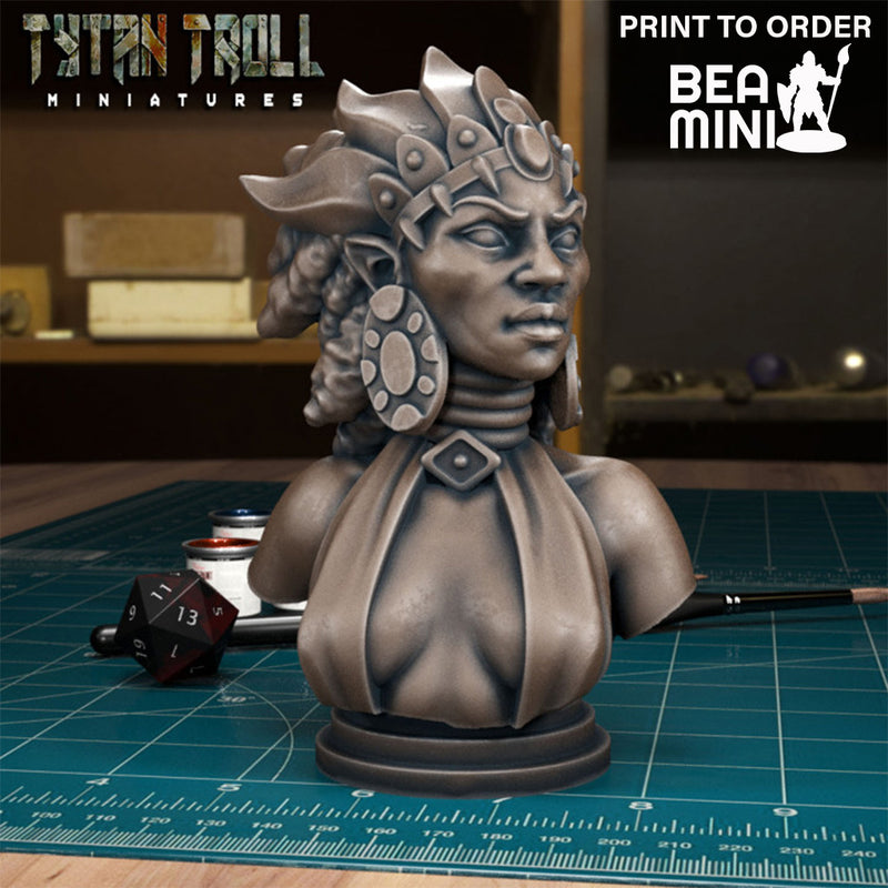 Curse of Strahd - Ludmilla Bust | BeaMini Print to Order Miniatures