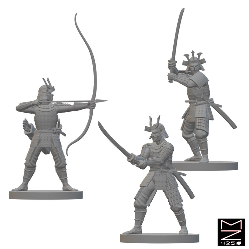 Samurai | BeaMini Unpainted RPG Miniatures