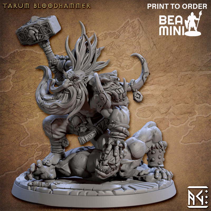 Tarum Bloodhammer | BeaMini Print to Order Miniatures