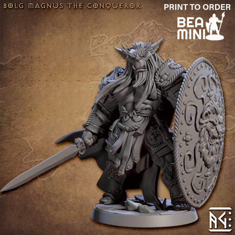 Bolg Magnus – the Conqueror | BeaMini Print to Order Miniatures