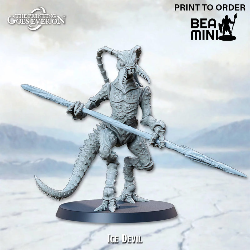 Ice Devil | BeaMini Print to Order Miniatures