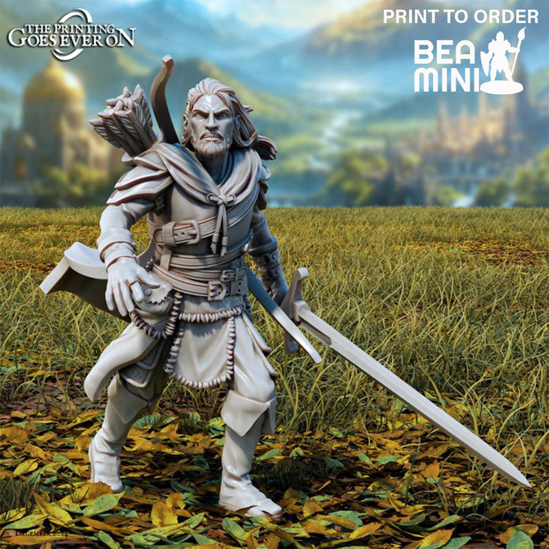 Bretegor The Ranger | BeaMini Print to Order Miniatures