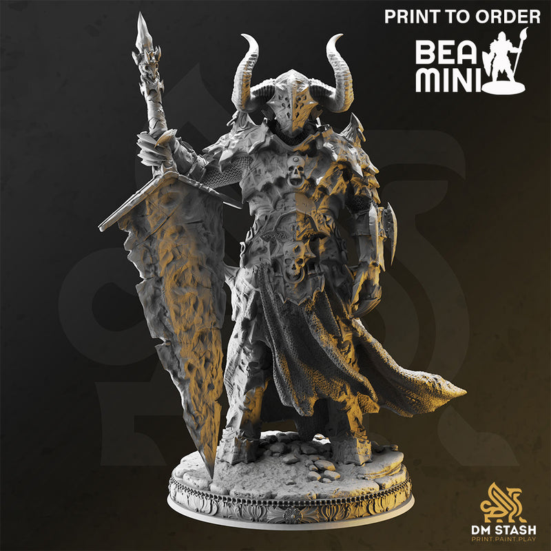 Death Knight - Morian Fairhair | BeaMini Print to Order Miniatures