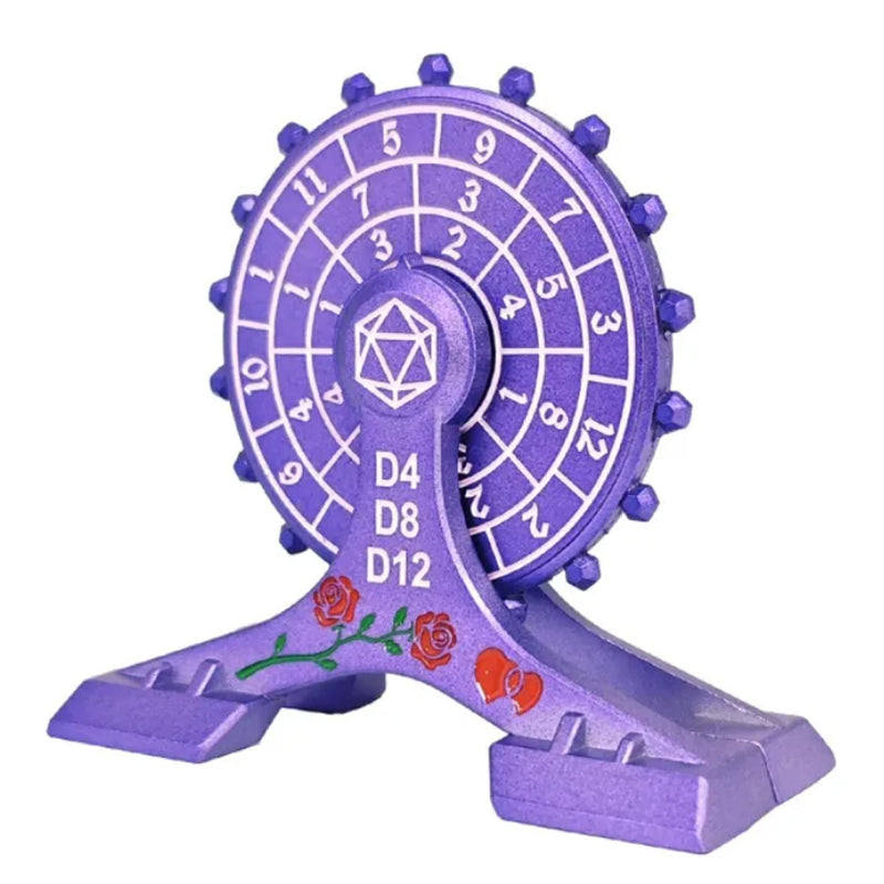 Purple Ferris Wheel Metal Dice Spinner