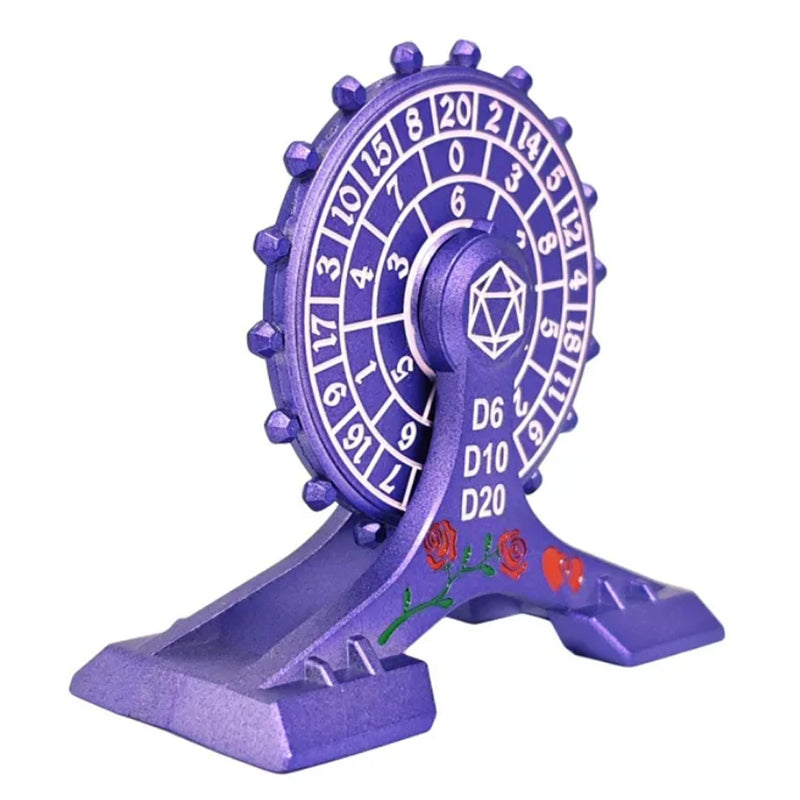 Purple Ferris Wheel Metal Dice Spinner