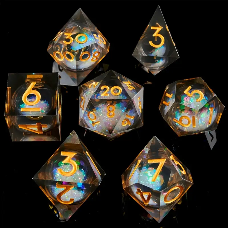 Soul Stone - Liquid Core Sharp Edge Dice Set