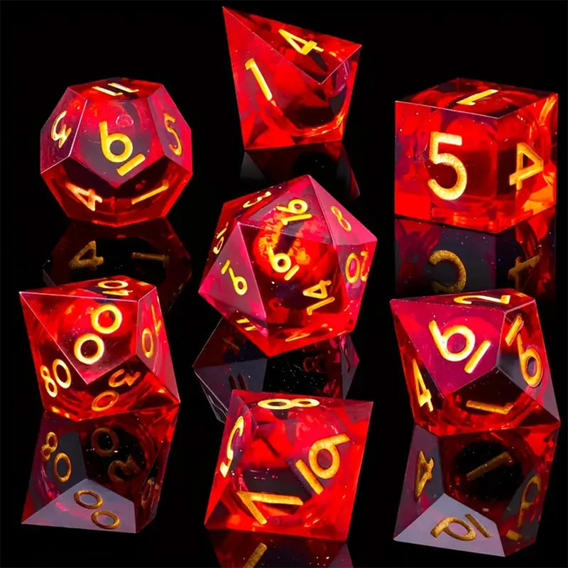 Vecna's Eye - Handcrafted Sharp Edge Dice Set