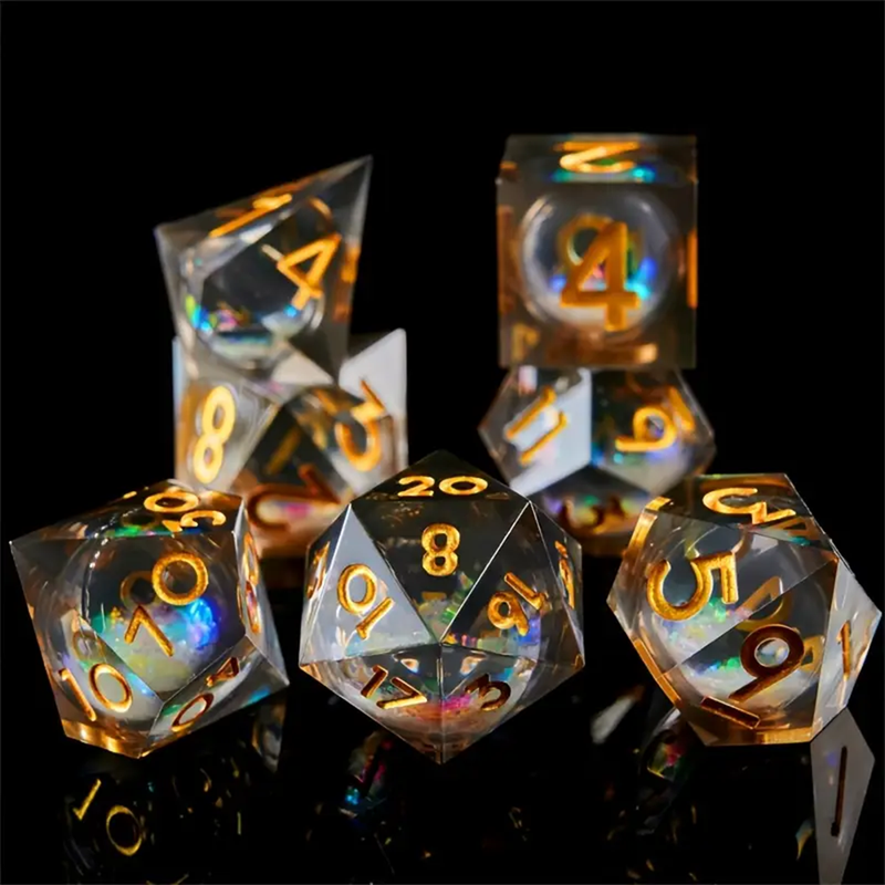 Soul Stone - Liquid Core Sharp Edge Dice Set