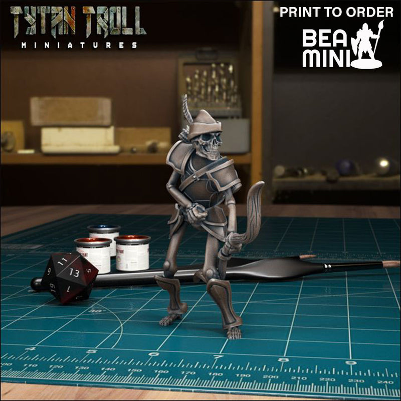 Skeleton Archer | BeaMini Print to Order Miniatures