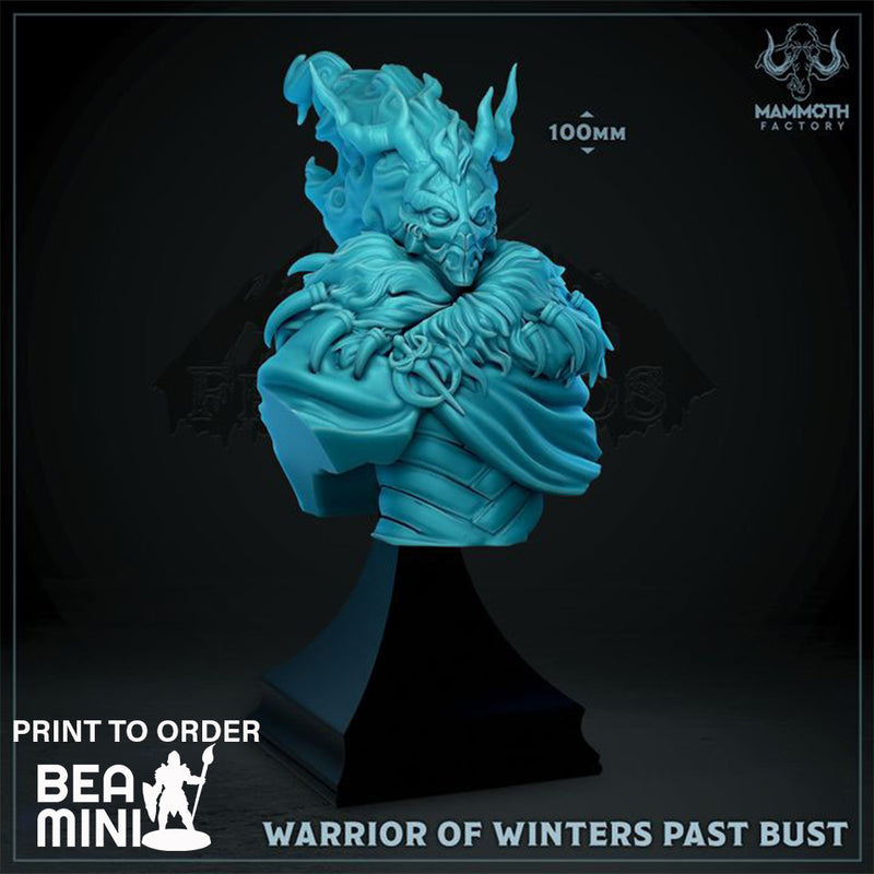 Warrior of Winters Past Bust | BeaMini Print to Order Miniatures