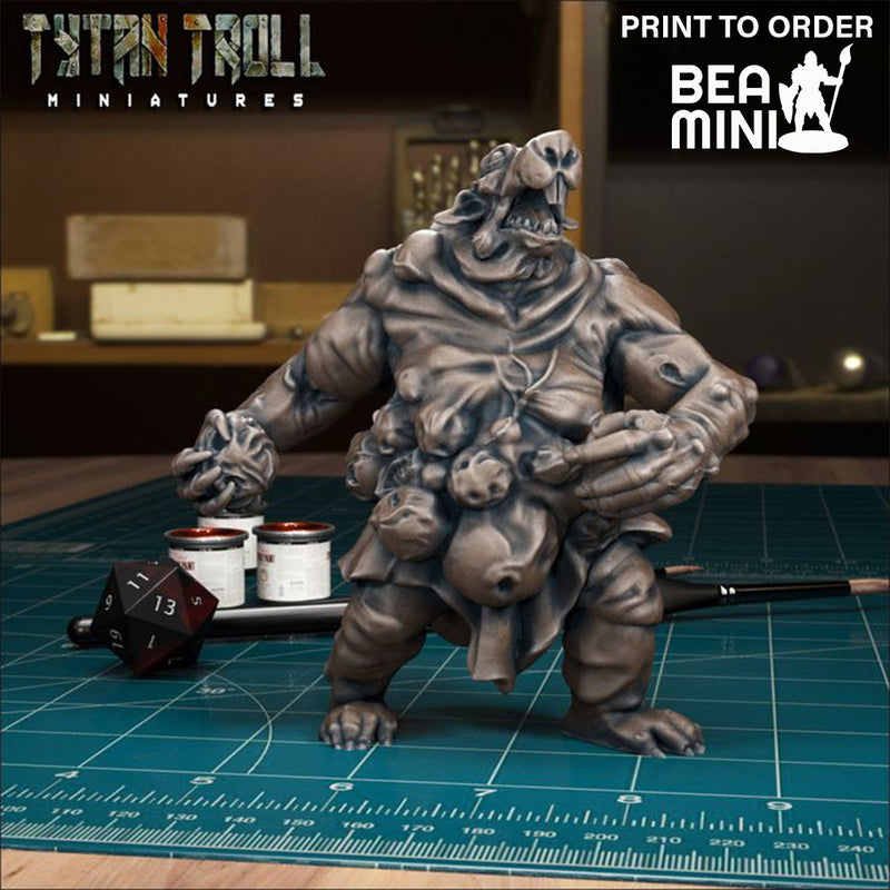 Plague Rat Ogre | BeaMini Print to Order Miniatures