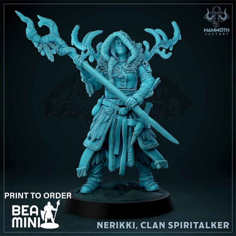 Nerikki Clan Spirittalker | BeaMini Print to Order Miniatures