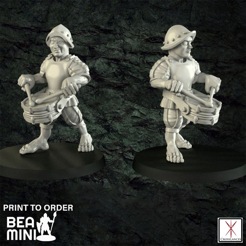 Halfling Drummer | BeaMini Print to Order Miniatures