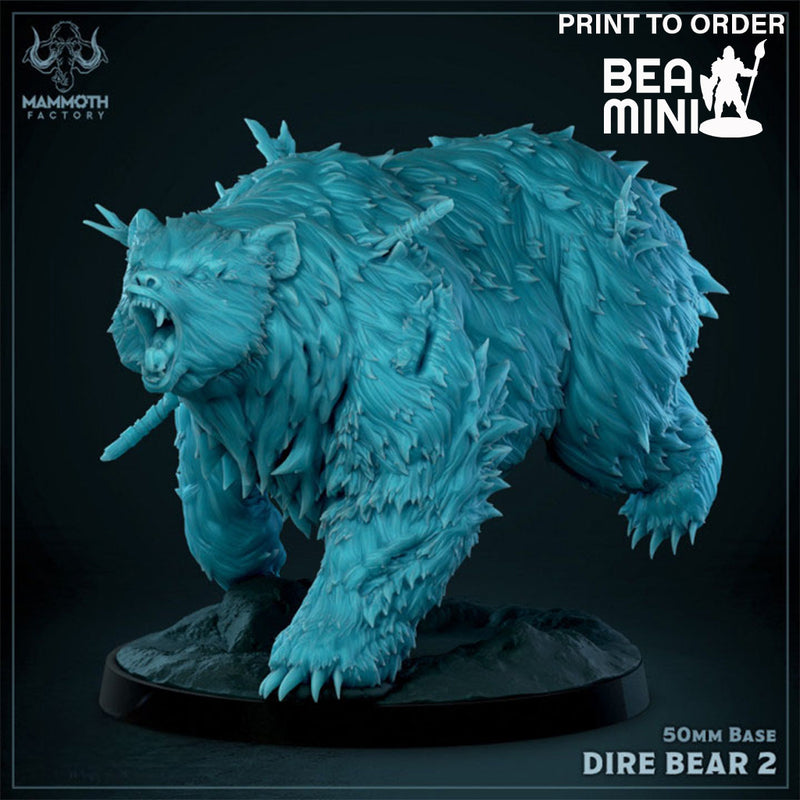 Dire Bear | BeaMini Print to Order Miniatures