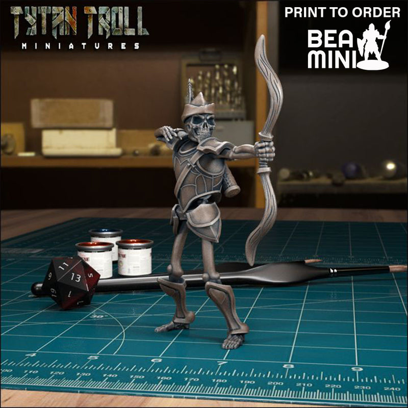 Skeleton Archer | BeaMini Print to Order Miniatures