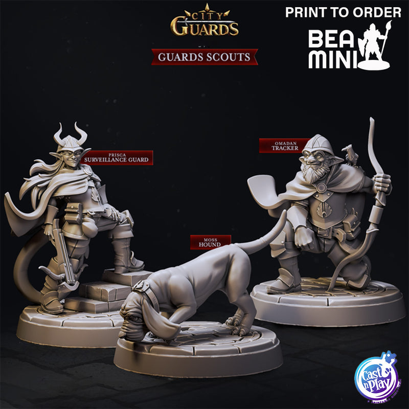 City Guard Scouts | BeaMini Print to Order Miniatures