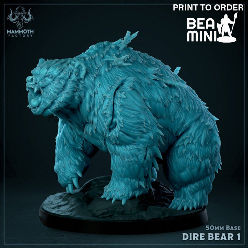 Dire Bear | BeaMini Print to Order Miniatures