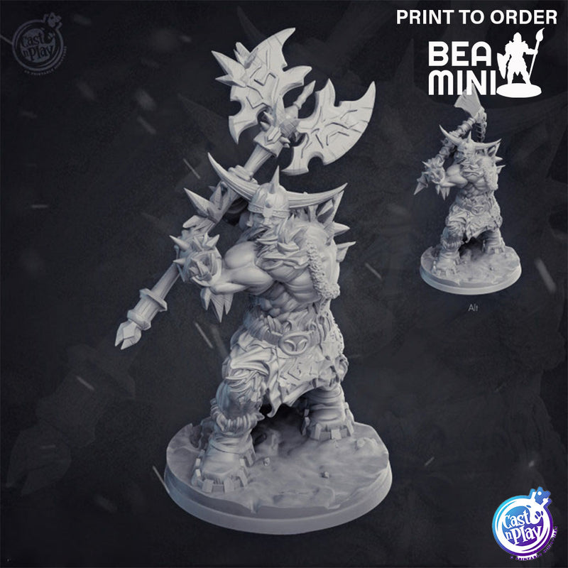 Ugrog - Frost Giant | BeaMini Print to Order Miniatures