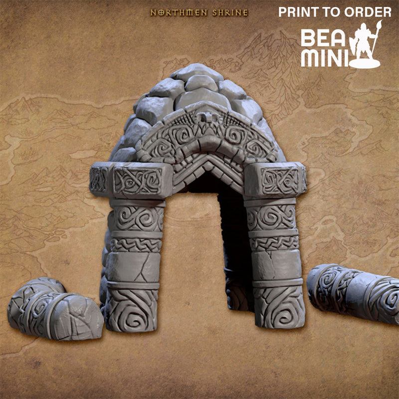 Northmen Shrine | BeaMini Print to Order Miniatures