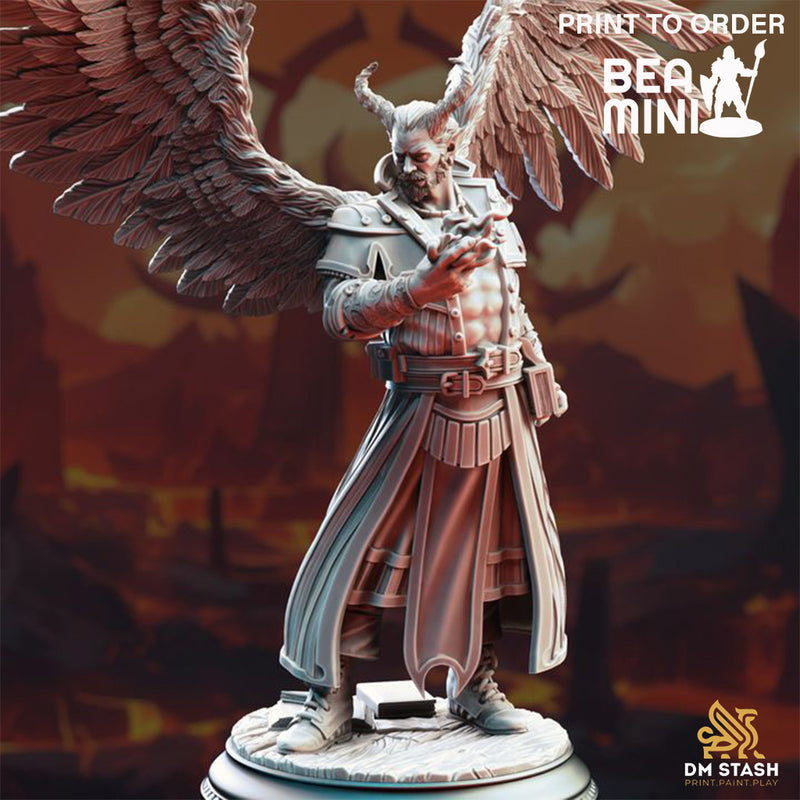 Tiefling Divine Soul Sorcerer - Istar the Redeemer | BeaMini Print to Order Miniatures