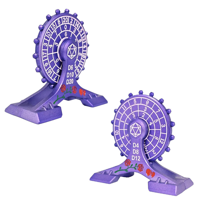 Purple Ferris Wheel Metal Dice Spinner