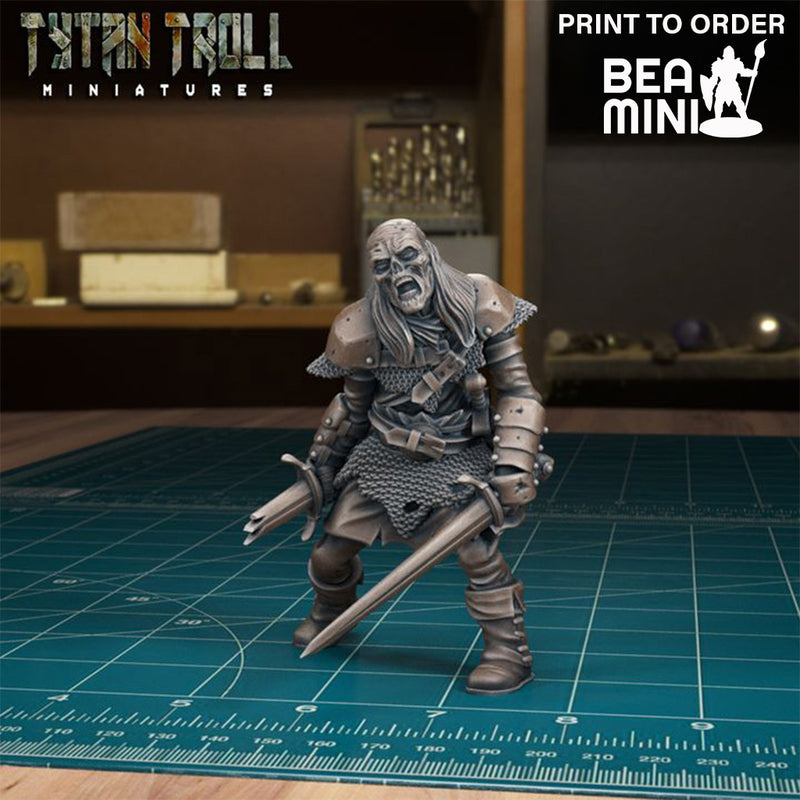 Undead Warrior | BeaMini Print to Order Miniatures