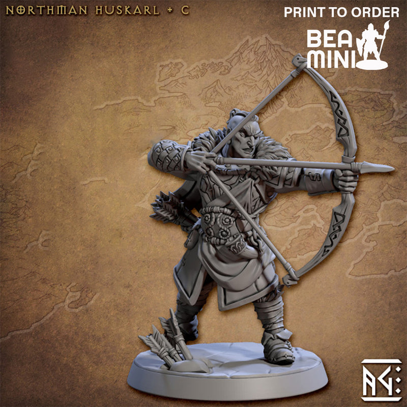 Northmen Huskarl | BeaMini Print to Order Miniatures