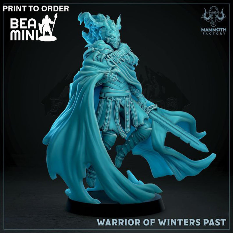 Warrior of Winters Past | BeaMini Print to Order Miniatures