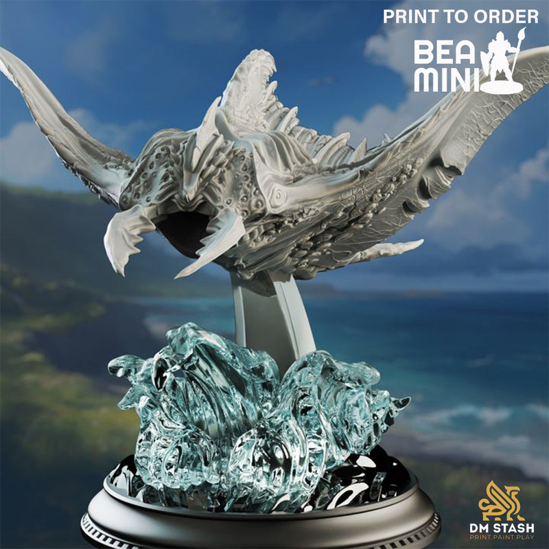 Flying Sea Ray - Tengaraya | BeaMini Print to Order Miniatures