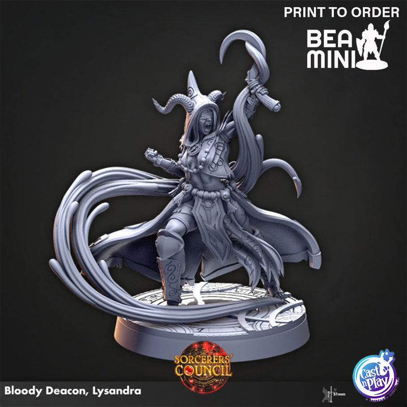 Bloody Deacon, Lysandra | BeaMini Print to Order Miniatures