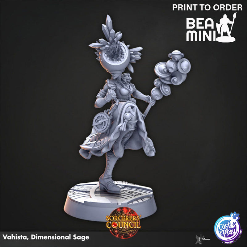 Vahista, Dimensional Sage | BeaMini Print to Order Miniatures