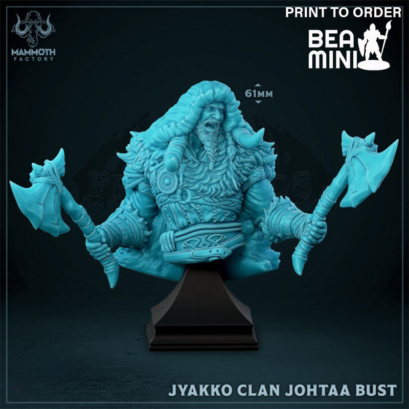 Jyakko Clan Johtaa Bust | BeaMini Print to Order Miniatures