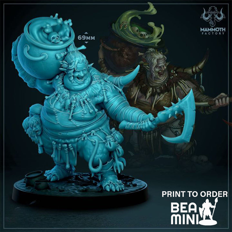 Uskulga, Mother of Butchers | BeaMini Print to Order Miniatures