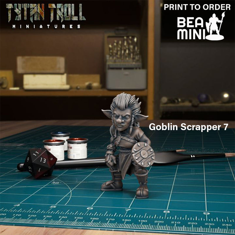 Goblin Scrapper | BeaMini Print to Order Miniatures